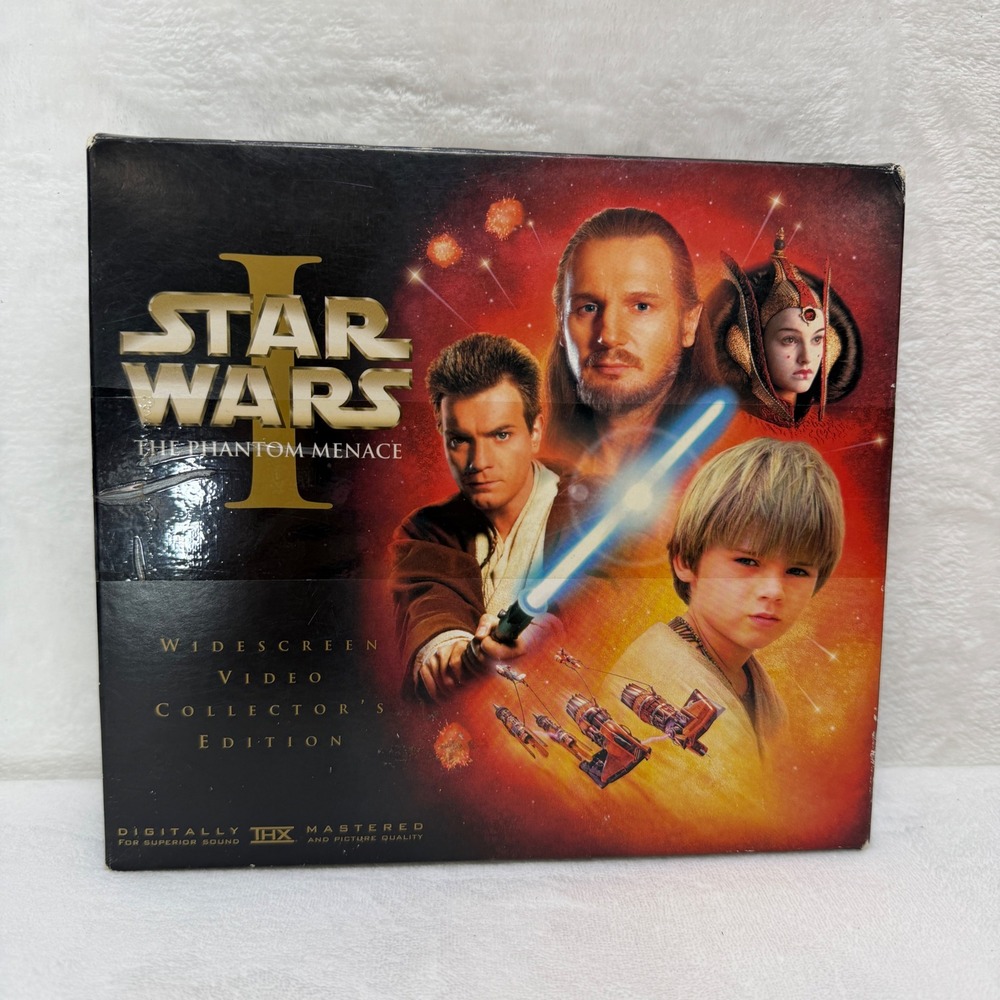 Star Wars Episode I The Phantom‎ Menace Widescreen Collector's Edition VHS Set
